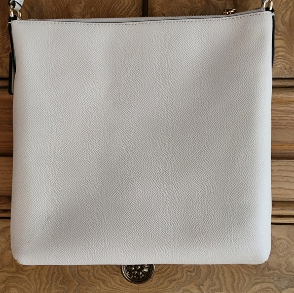 Coach File Crossbody Bag Medium Size in Chalk with Gold Hardware - Picture 6 of 11